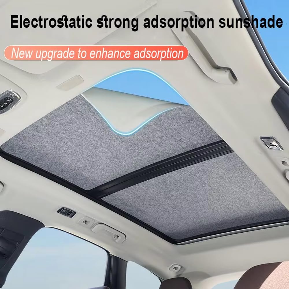 Sonnenblende Schiebedach für VW Tiguan 5N 2010-2017 2016, Auto Sonnenschutz Vorhang, Hitzeschutz und Sichtschutz für Panorama Dach,Black