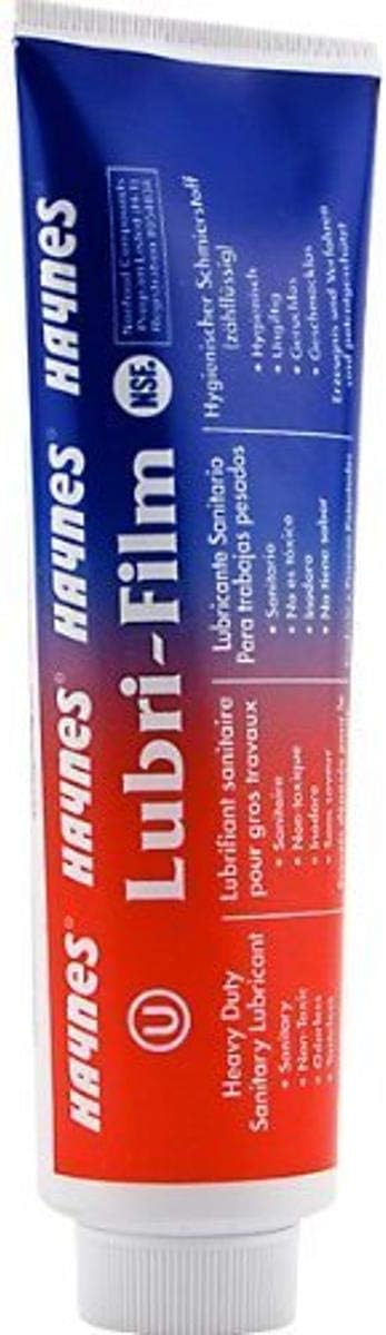Haynes Lubri-Film Sanitary Lubricant - 4 oz Tube by Haynes Mfg, Clear, 113.39 g (Pack of 1)