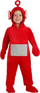 Infant/Toddler Teletubbies Po Costume with Hooded Jumpsuit, Mitts, and Shoe Covers | Cute Baby Halloween Outfit