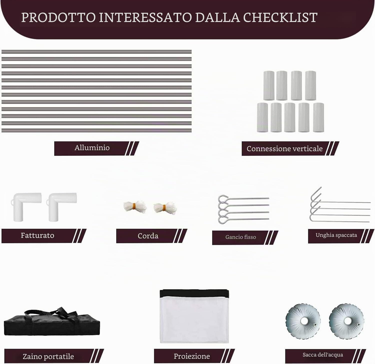 Schermo per Proiettore con Supporto 80" 16: 9 Schermo Portatile Una Scelta Perfetta per Teatro Domestico il Cinema All'aperto e Altre Attività di Intrattenimento