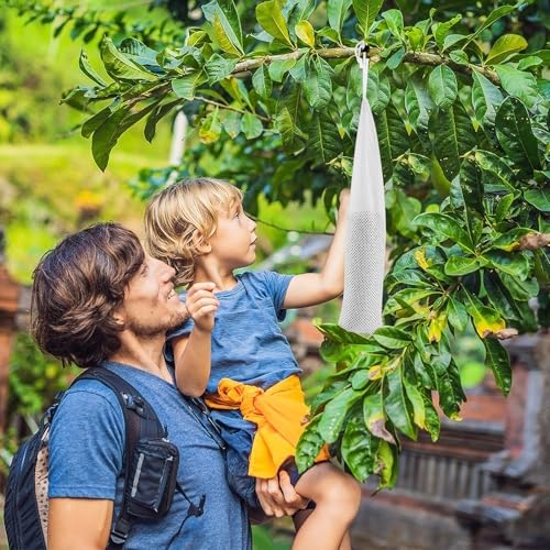 Alimentador de calcetines de pinzón 6 piezas para exteriores, sacos de alimentación de semillas de cardo duraderos blancos - Imagen 10 de 15