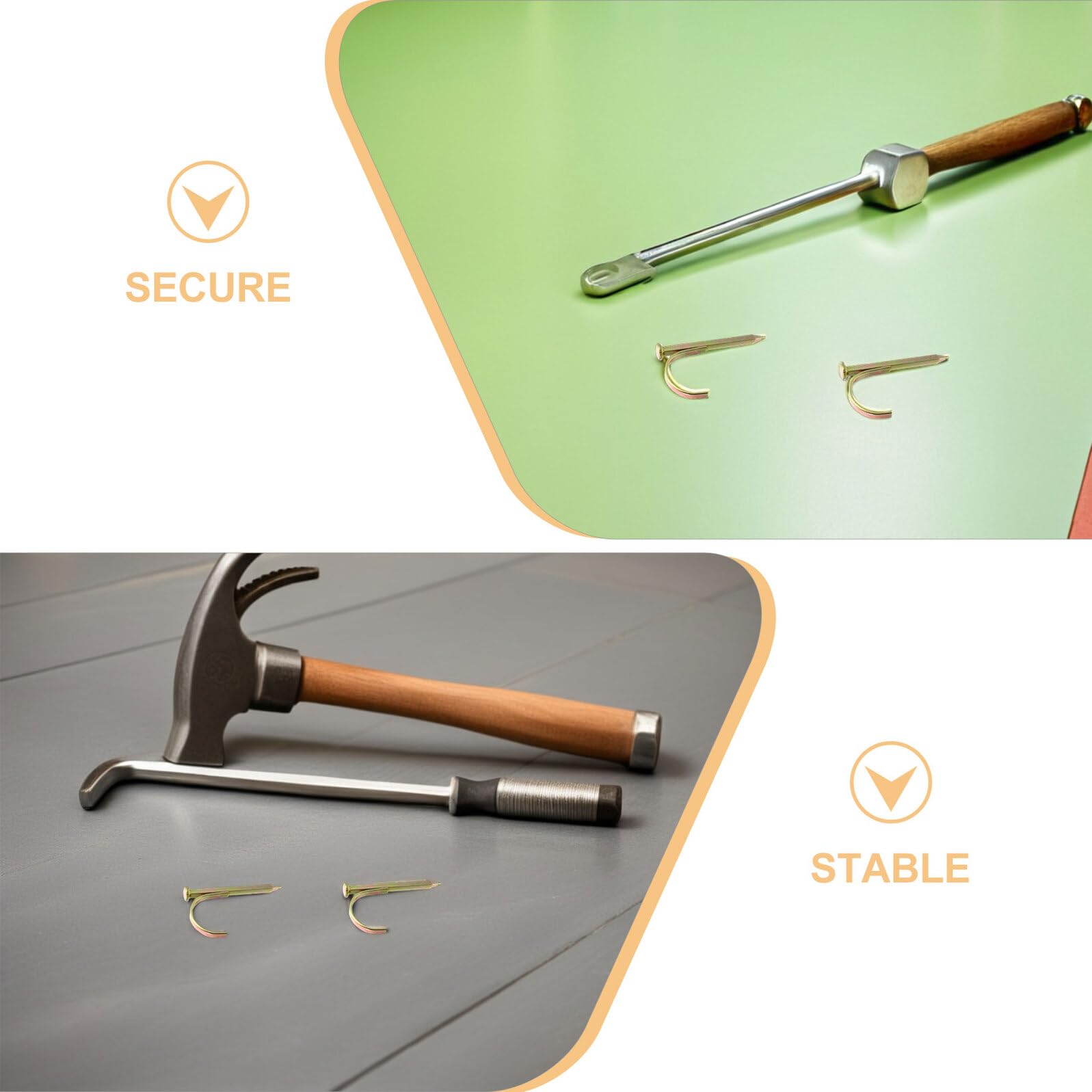 150 Attaches pour Tuyaux en Acier 1/2 Pouce Demi-Colliers de Serrage et Clous de Fixation Clips Robustes pour Support de Tuyauterie pour Plomberie et Bricolage Lot de 150