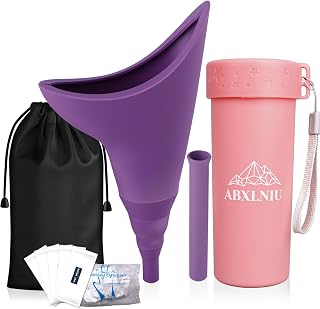 Female Urinals for Women - Portable Female Urination Device with Pee Cup Stand to She Pee Anywhere,Gifts for Women Travel