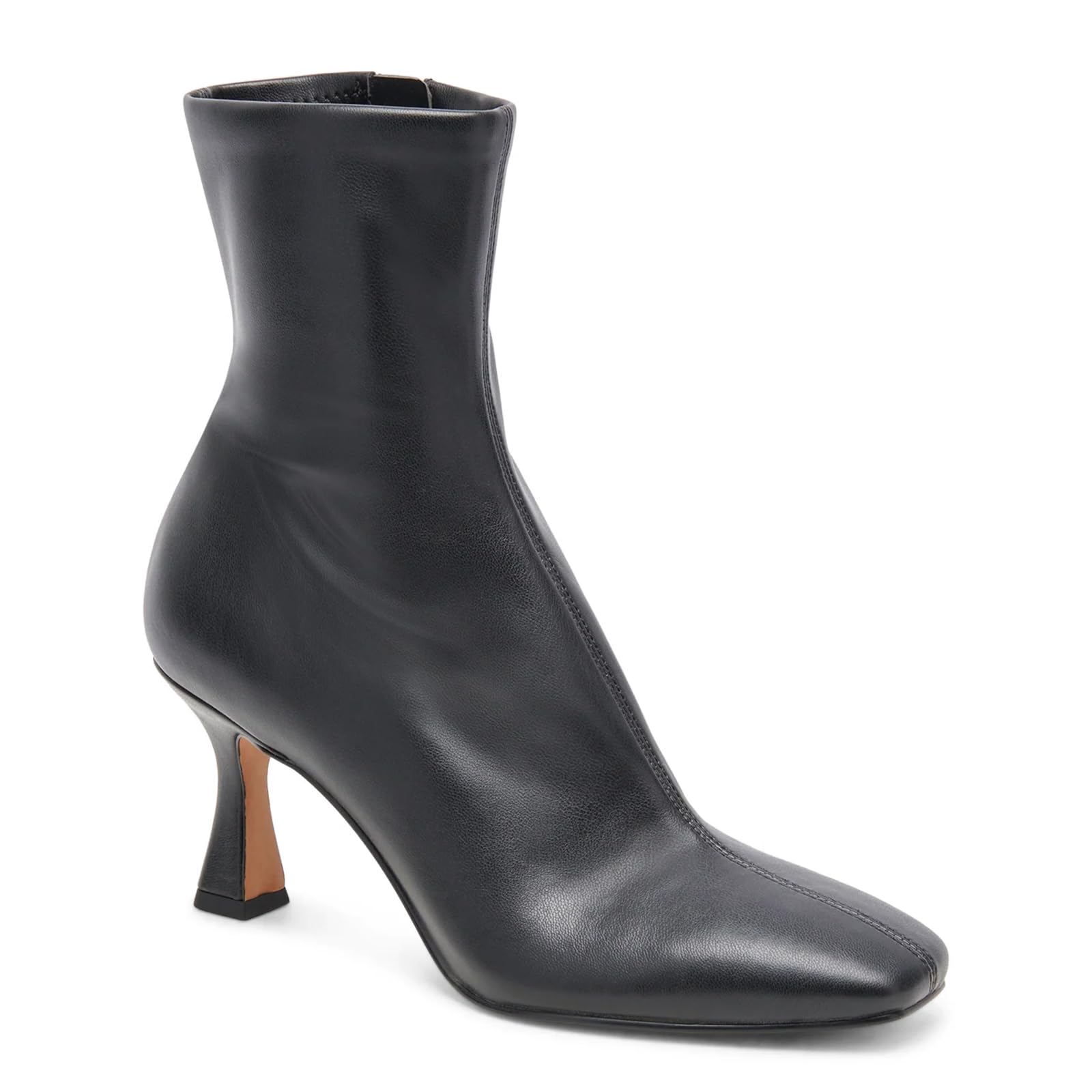 VOMIRA Ankle Boots for Women Square Toe Kitten Heel Boots