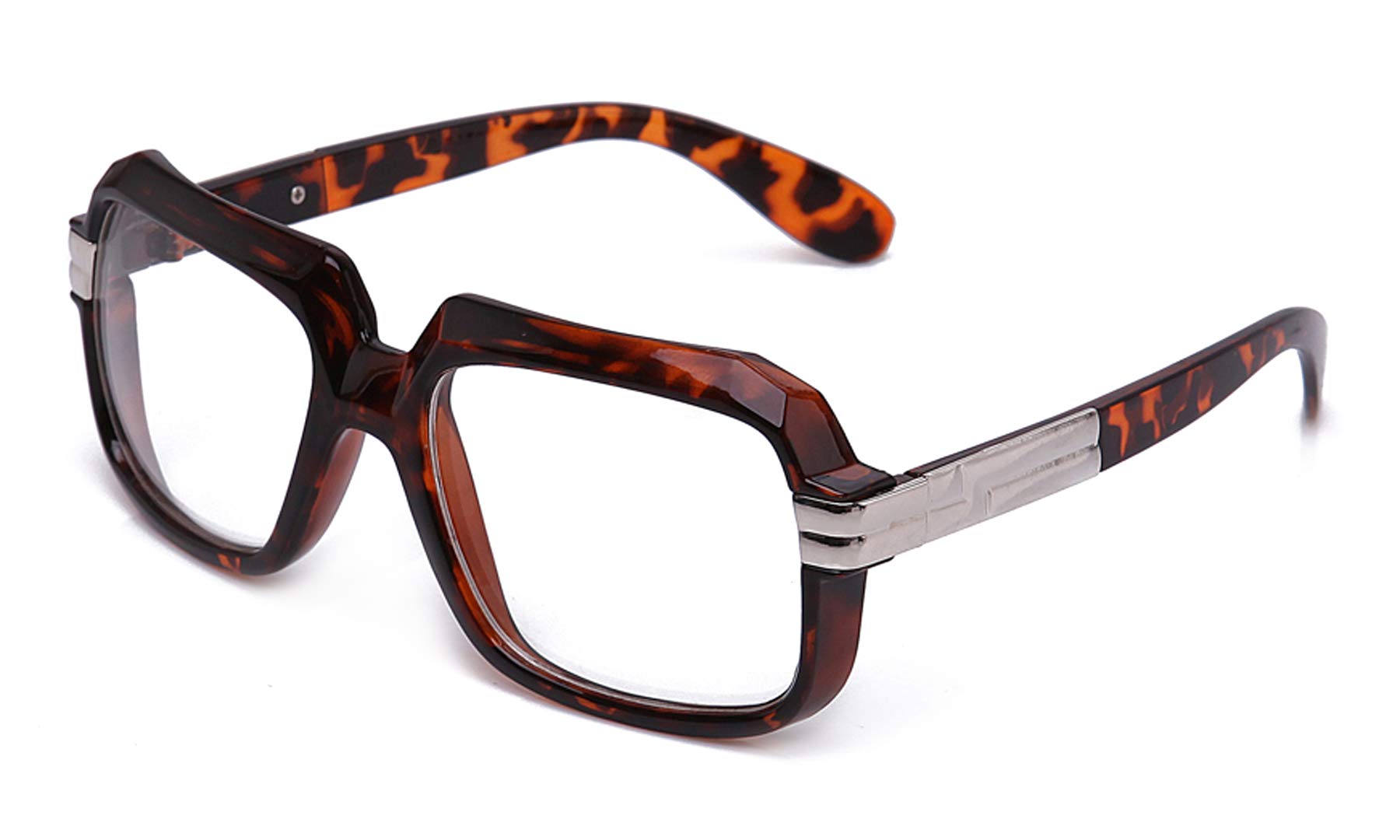 Newbee Fashion Clear Lens Unisex Adult 80old szkoła raper hip-hopowe okulary DJ żółw