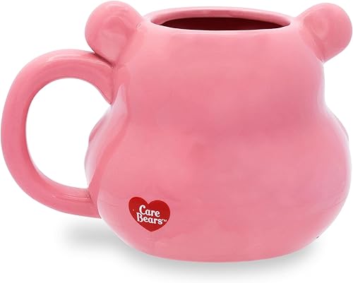 Miniatura 3 de Silver Buffalo Care Bears - Taza de cerámica esculpida en 3D con diseño de oso animador, taza de café grande para cacao, té, capacidad para 20 onzas