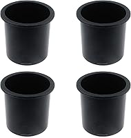 Vista 1 de Quluxe Portavasos para sofá, el mejor portavasos antiderrames de plástico para tu sofá o automóvil, color negro (paquete de 4)