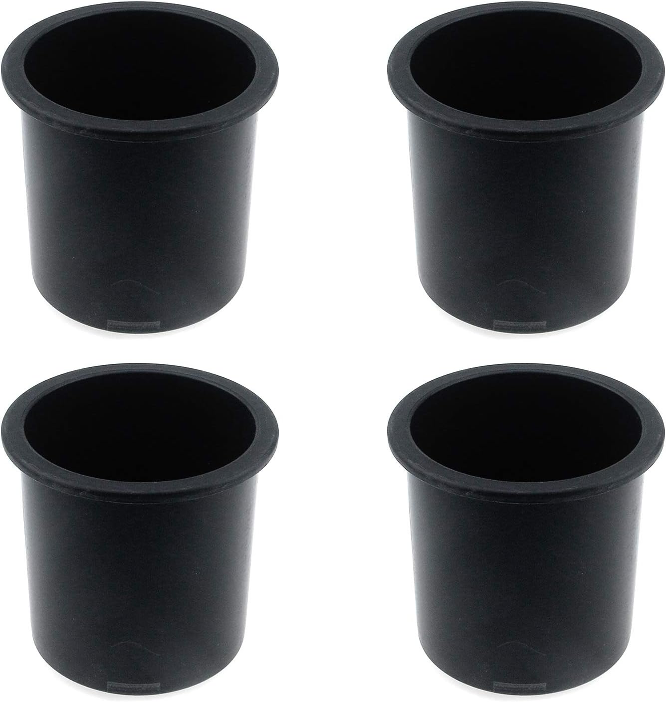 Quluxe Sofa Cup Holder, The Ultimate Anti-Spill Couch Coaster Holder Plastic Drink Holder for Your Sofa or Car - Black (Pack of 4)