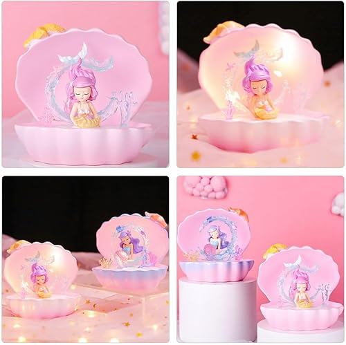 Miniatura 3 de PRETYZOOM Lámparas de mesa, lámparas de escritorio, luz nocturna, sirena, decoración de habitación para adolescentes, lámparas estéticas para