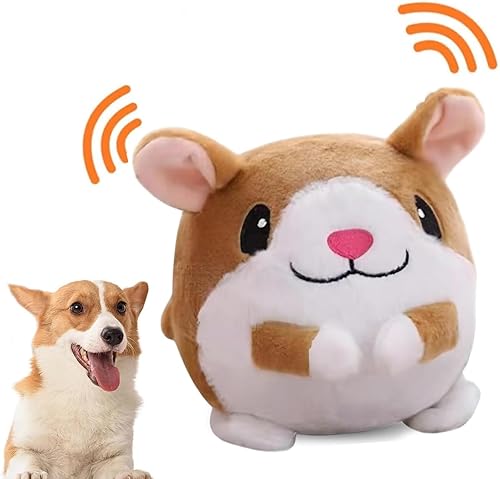 Juguete de peluche activo para mascotas, juguete interactivo para perros que habla y habla en movimiento, juguete de peluche lavable de cerdo de