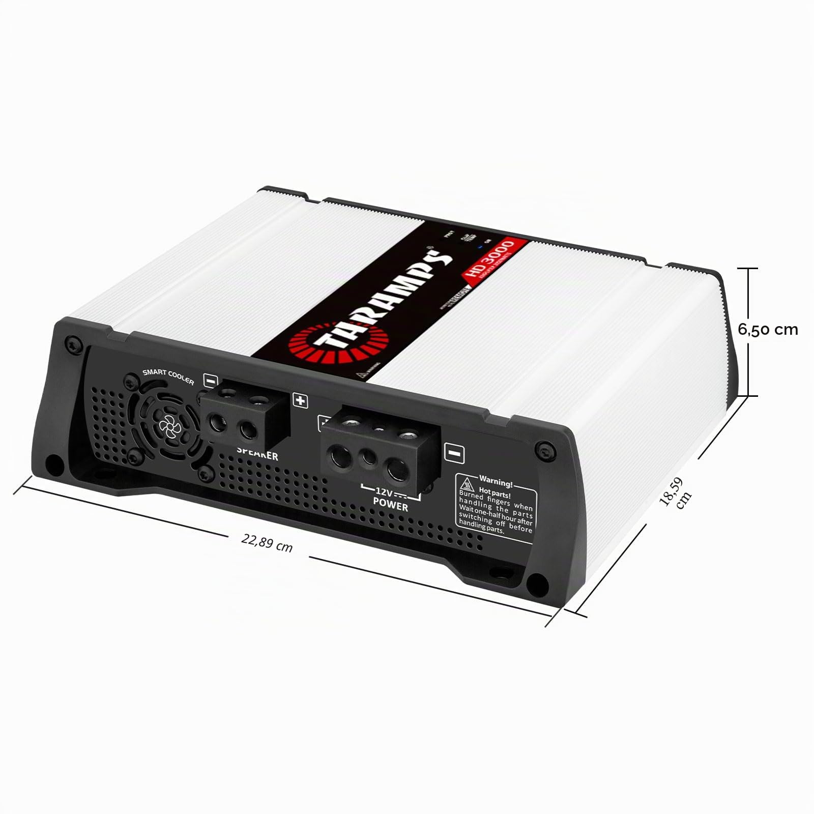 Taramps HD3000-1 Vollbereich-Monoblock-Verstärker, 3000 W, 1 Ohm, Auto-Audio