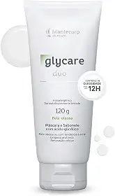 Duo Sabonete e Máscara Facial Glycare – 120g – Limpeza em Um Só Produto – Ajuda a Controlar a Oleosidade e Melhorar a Textura da Pele – Mantecorp