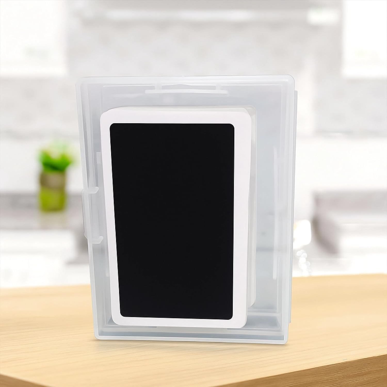 Skylety 6 Pieces Playing Card Case Holder Playing Card Box Game Organizers and Storage Containers Deck, Snaps Closed for Travel and Restaurant