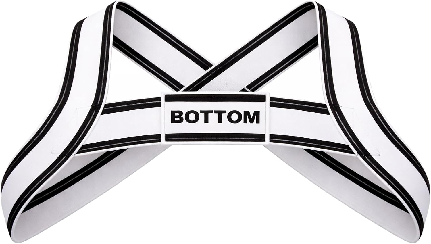 Barcode Berlin - Mens Partywear - Harness BOTTOM White-Black