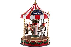 Christmas Village Merry Go Round