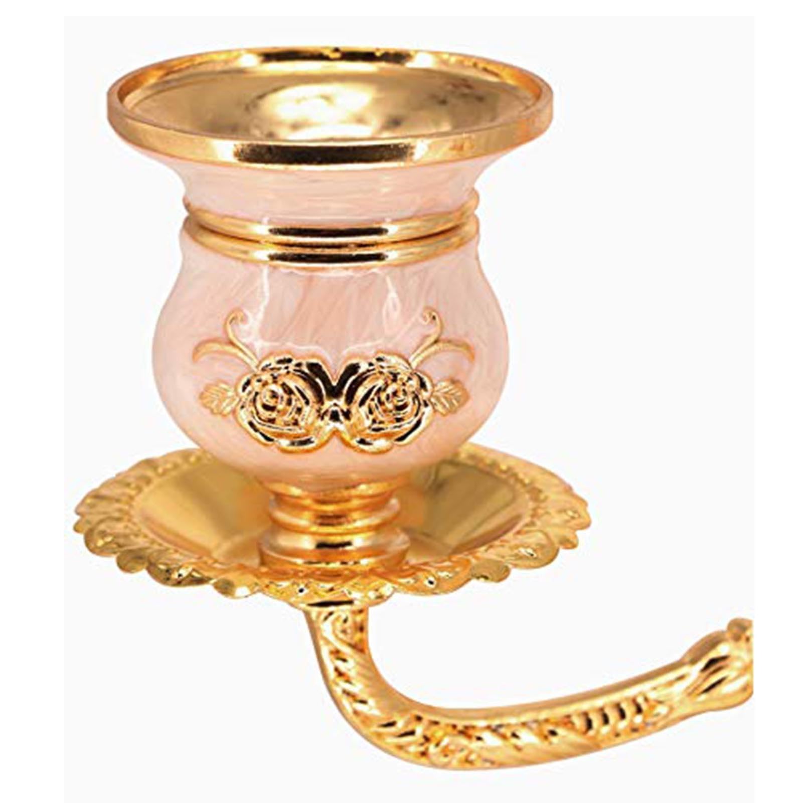 Portacandele - Candelabro A 5 Bracci In Stile Europeo, In Metallo; Ideale Per Cene, Feste E Anniversari