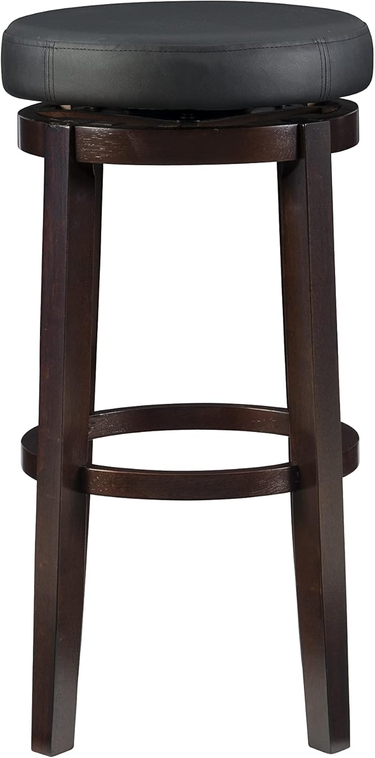 Linon Maya Bar, 29", Black Stool,