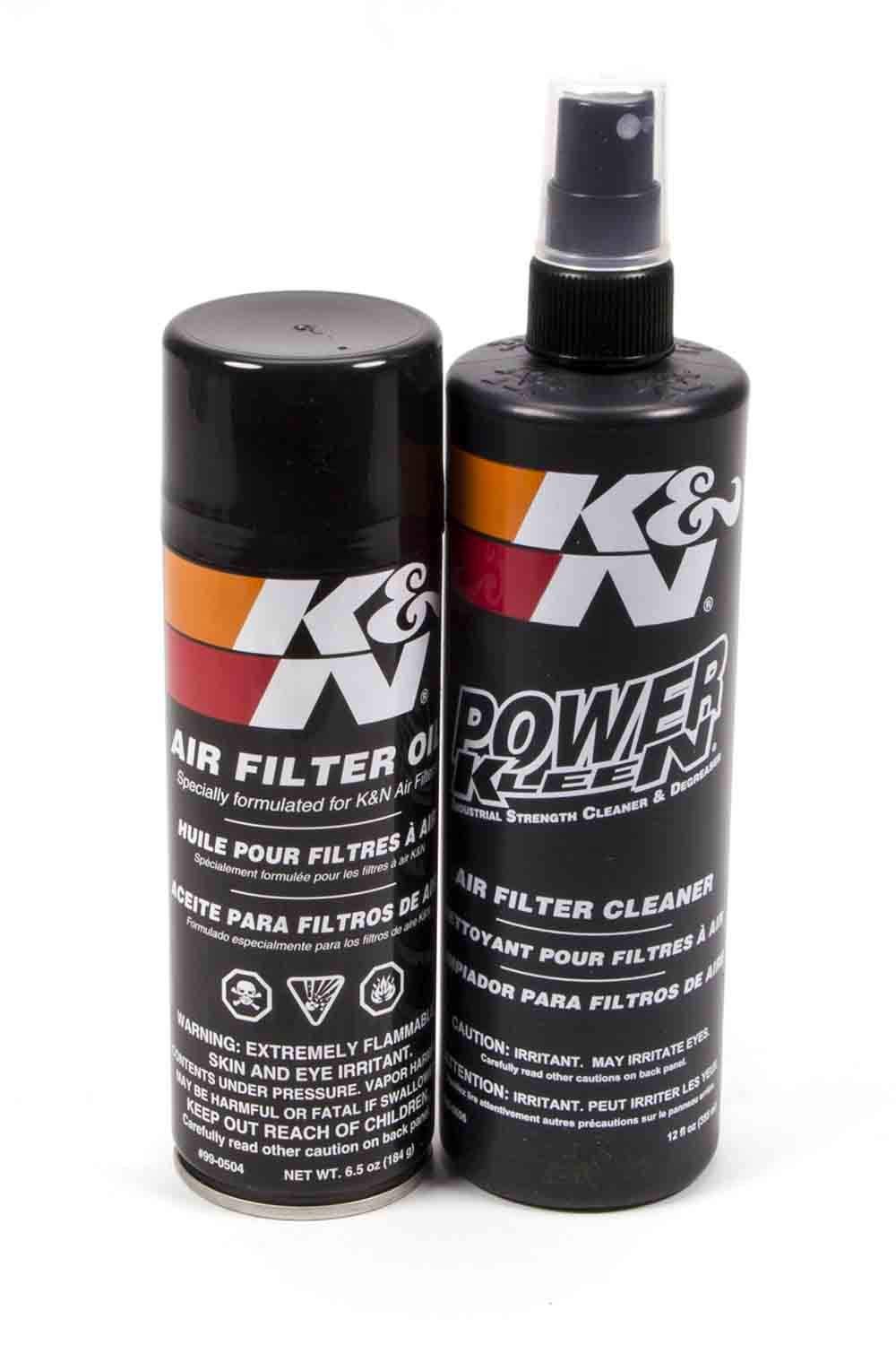 K&N Air Filter Cleaning Kit Aerosol Filter Cleaner and Oil Kit