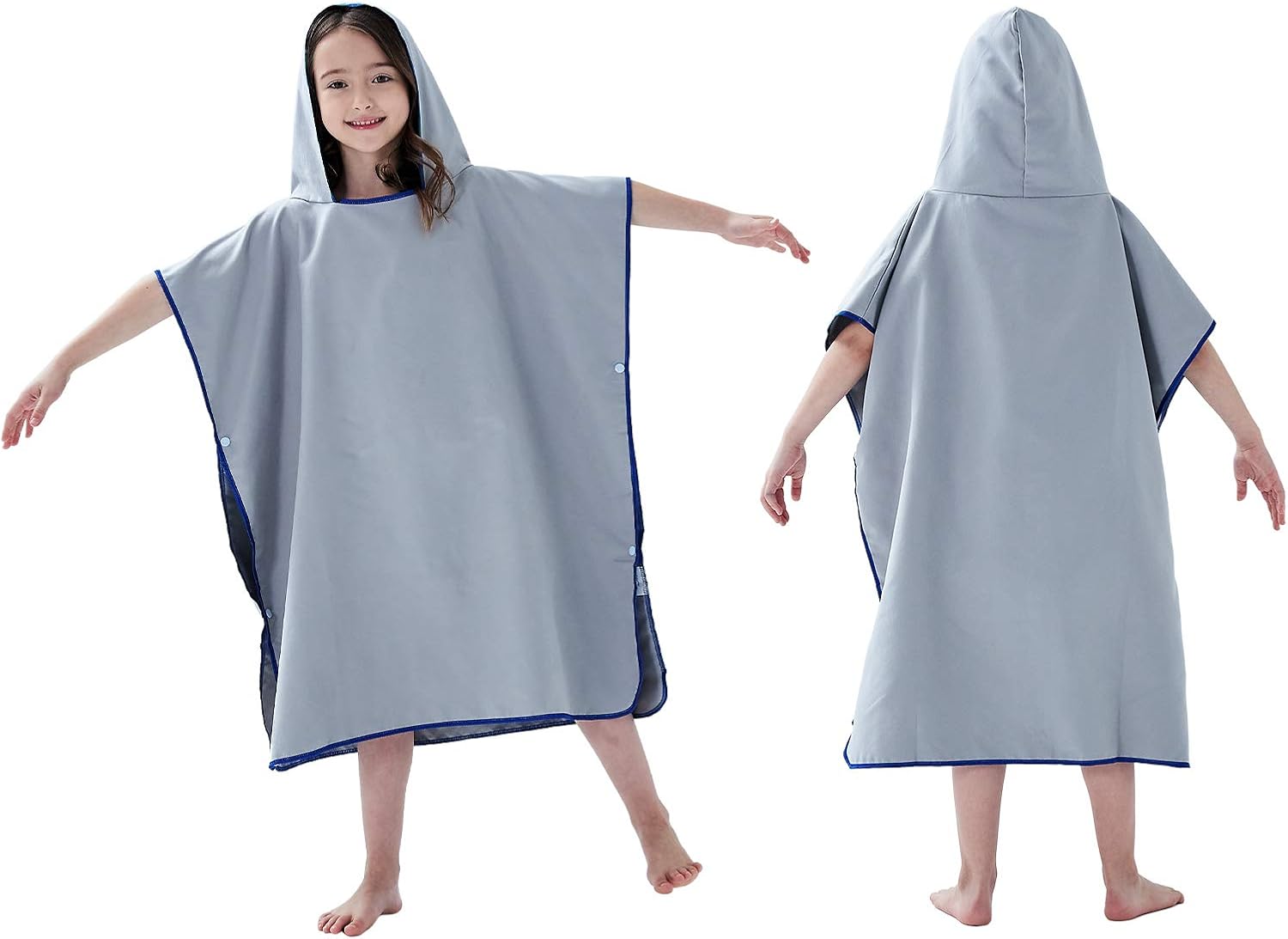 YINHANG Surf Poncho Changing Robe Microfiber Hooded Beach Towel for Adults Kids, Quick Drying Wetsuit for Surfing Swimming Camping Pool Bath Holidays Travel : Sports & Outdoors