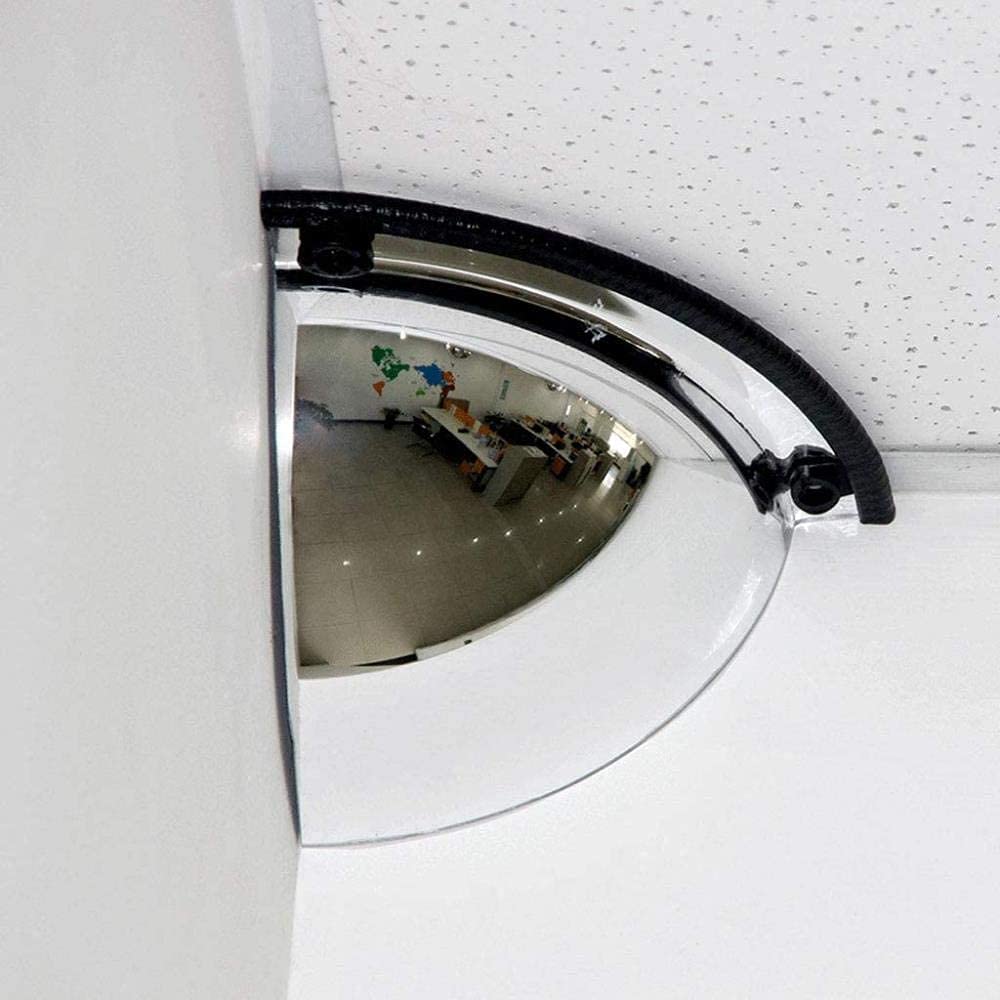 Espejo Gran Angular Espejo de Seguridad Vial Espejo Convexo, Ángulo de Visión de 90 Grados, Espejo de Pc Gran Angular de Alta Definición, para Taller de Fábrica de Tienda/Color/39 * 32Cm
