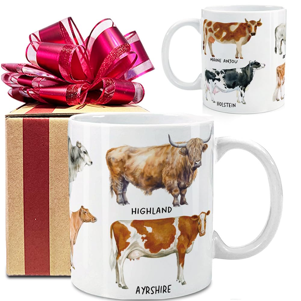 VLUG Funny Cow Mug Gift for Cow Lovers, Fun Gag ...