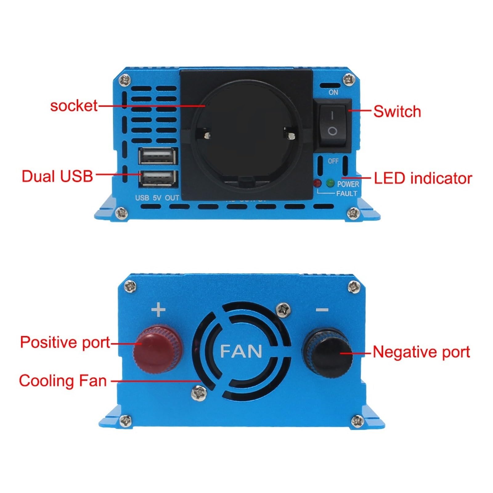 Przetwornica Napięcia DC 12 V Na Konwerter AC Adapter Do Ładowania Samochód Dużej Mocy Z Diodą LED Szeroki zakres zastosowań(24V 60Hz)