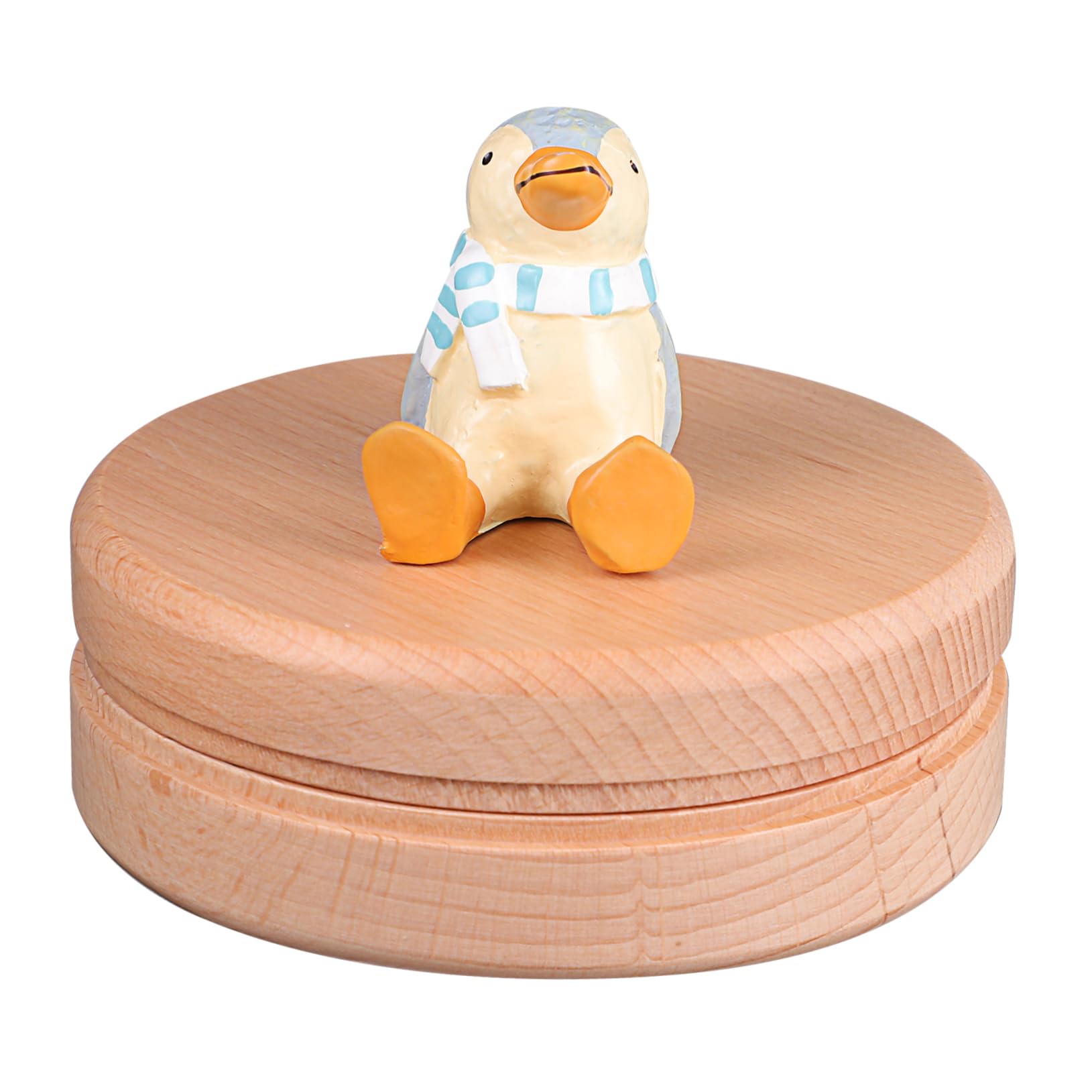 Totority Cartoon Tooth Box Baby Tooth Holder Wooden Track Tooth Loss for Boys and Girls