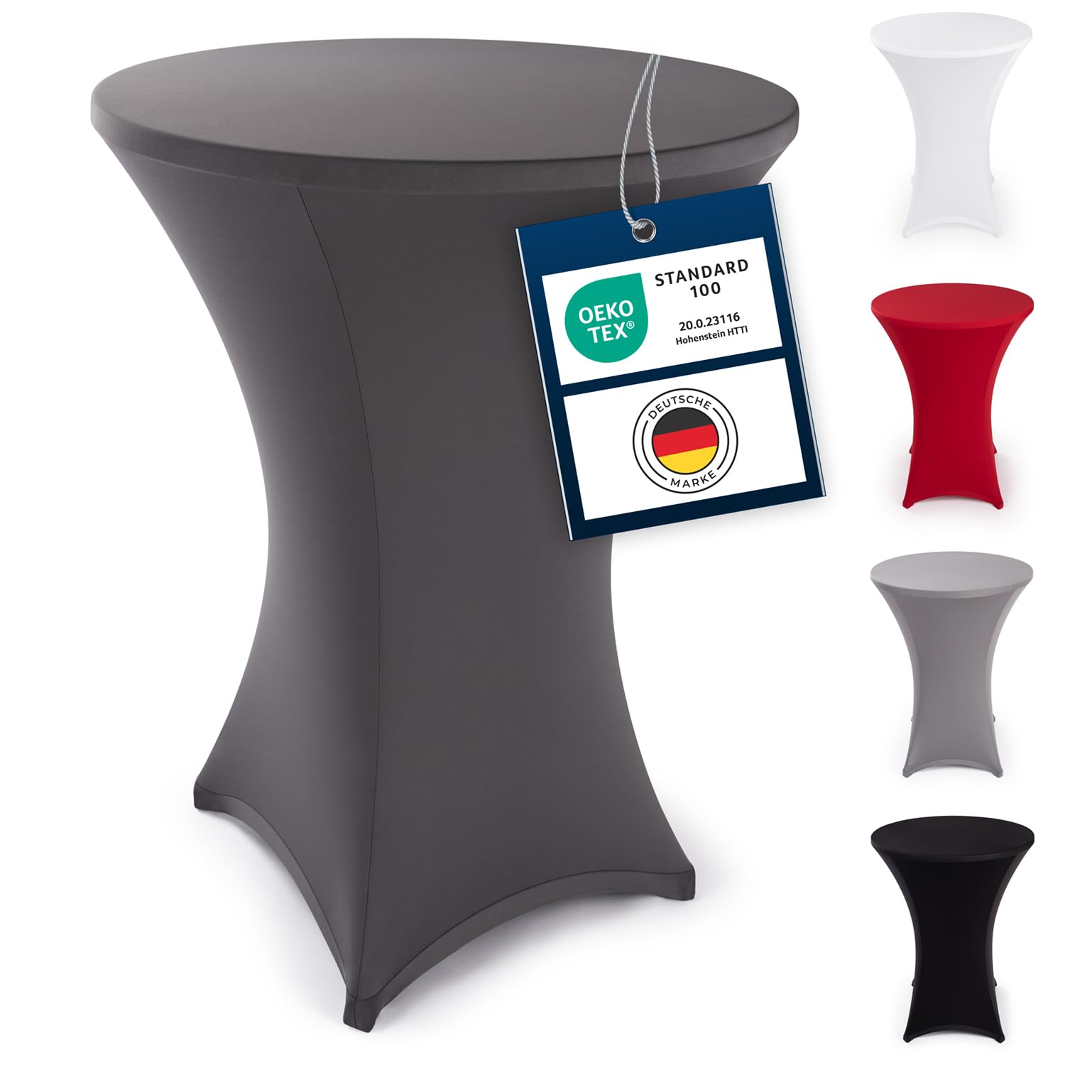 Blumtal Stretchbezug Stehtisch Hussen - Elegante Stehtischhusse für Bistrotisch