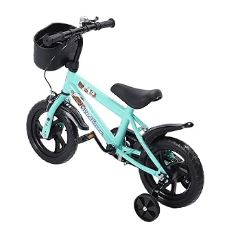 Amazon | 12インチ自転車 男の子 女の子用 補助輪&バスケット