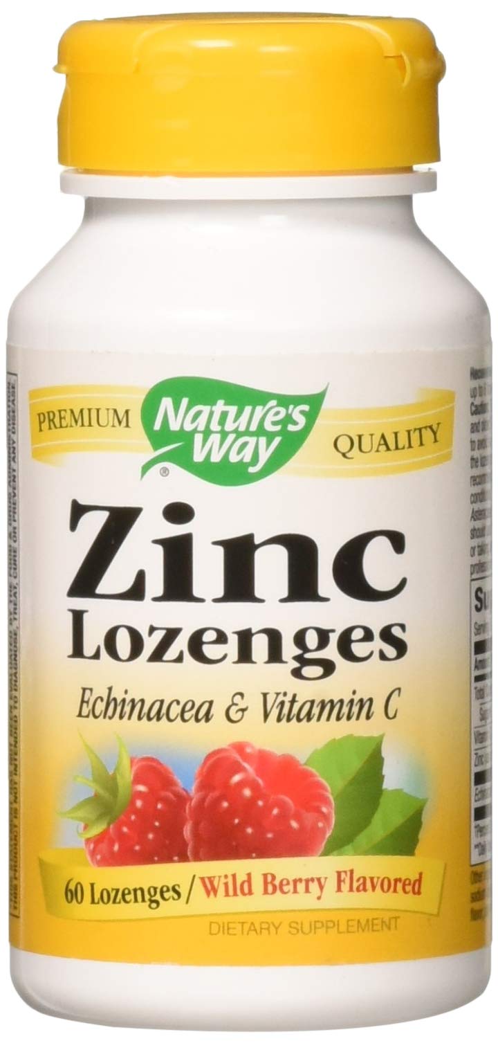 Nature's WayZinc Lozenges Natural Berry - 60 Capsules