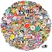 200-Pcs Stickers(50~500 Pcs/Pack),Laptop Stickers For Kids,Teens,Adults,Cars,Motorcycle,Bicycle,Skateboard Luggage,Bumper