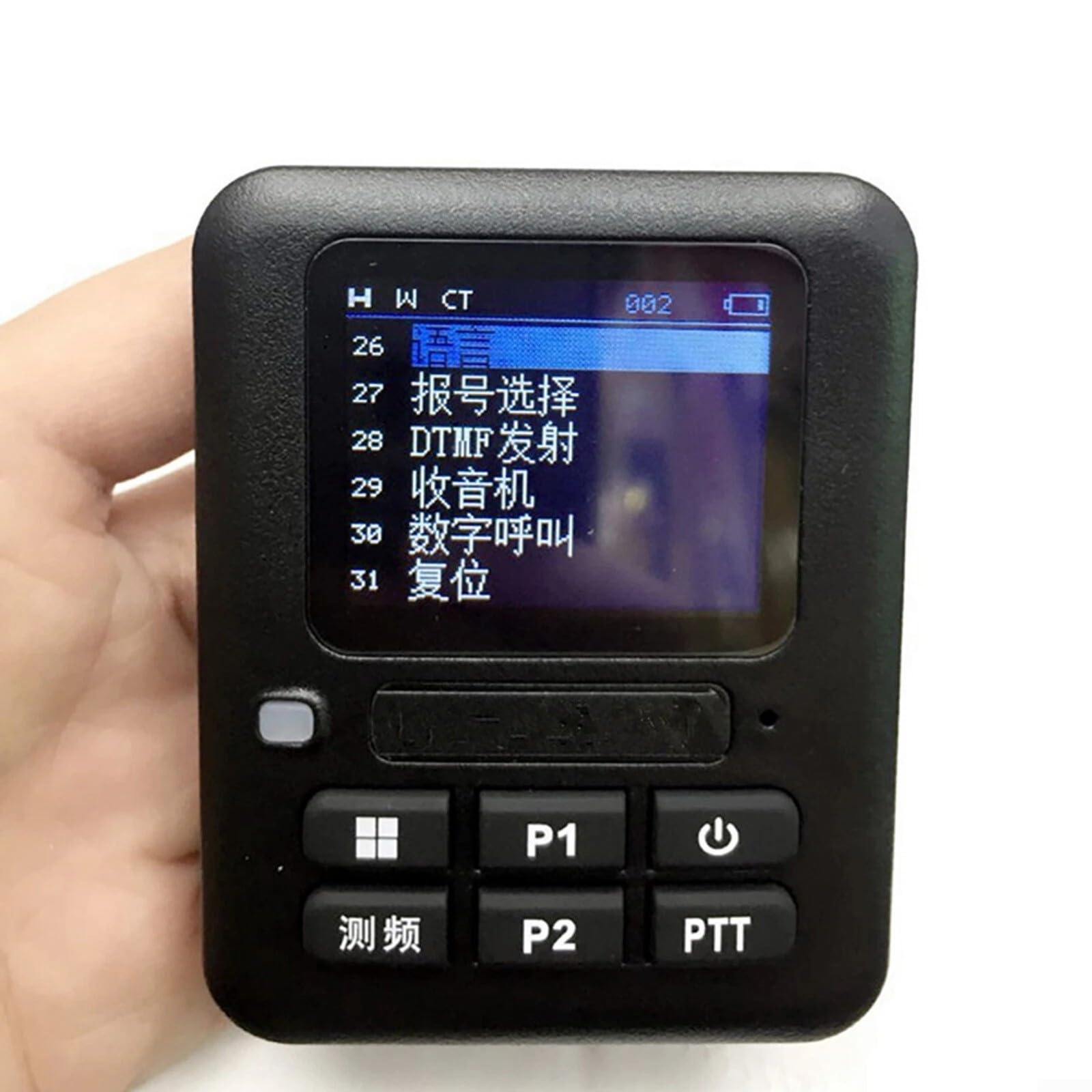 1 contatore di frequenza walkie-talkie con batteria da 500 mAh, decodifica rapida per gli appassionati di radioamatori e gli utenti esterni