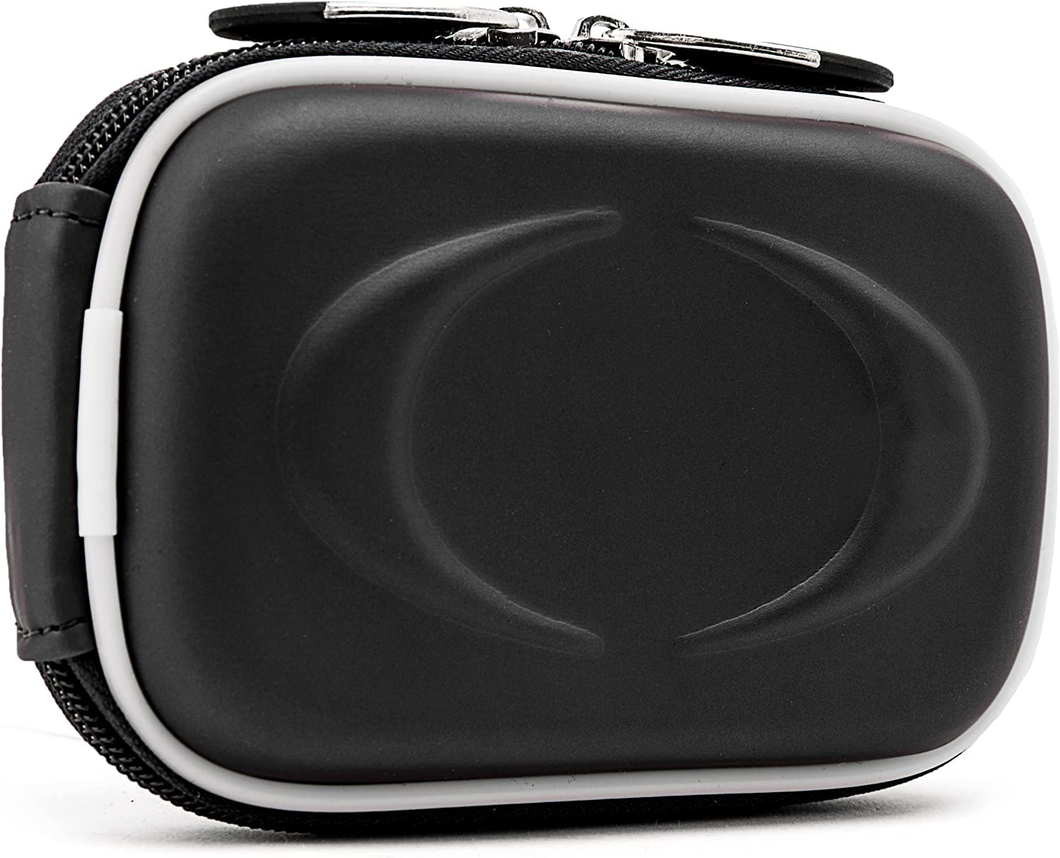 Sumac Hard Shell Protective Gadget Point and Shoot Camera Airpods Carrying Case with Mesh Pocket and Restraint Stap for Travel, Outdoors