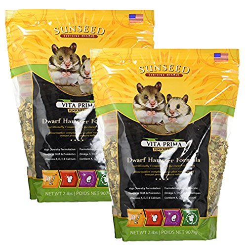 dwarf hamster food - Sunseed Vita Prima Sunscription Dwarf Hamster Formula (2 lb / 2 Pack)