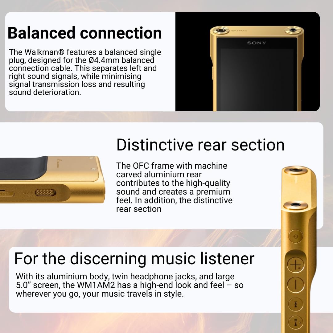 Amazon.com: Sony NW-WM1ZM2 Signature Series Walkman Bundle MDR-Z1R