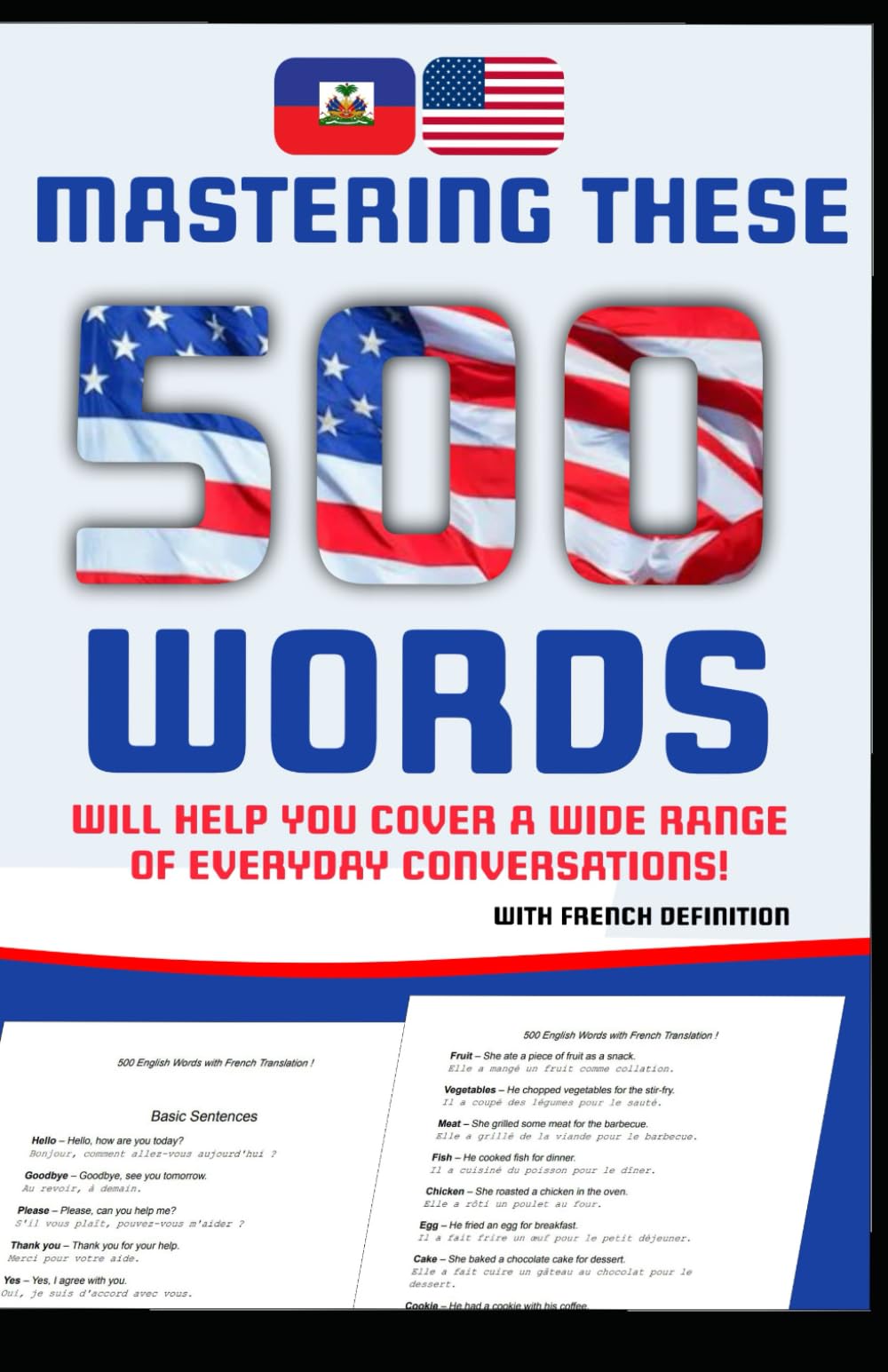 500 English Words with French Translation !: A Practical Guide to Learning English with French Translations