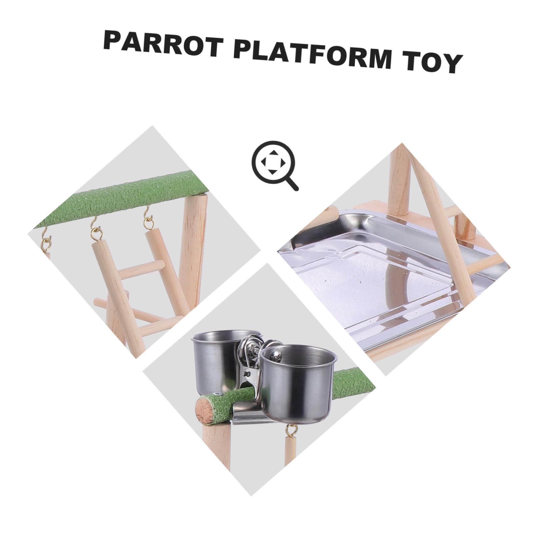 Toddmomy Plataforma De Juguetes para Pájaros Escalera De Madera para Pájaros Juguete para Hacer Ejercicio