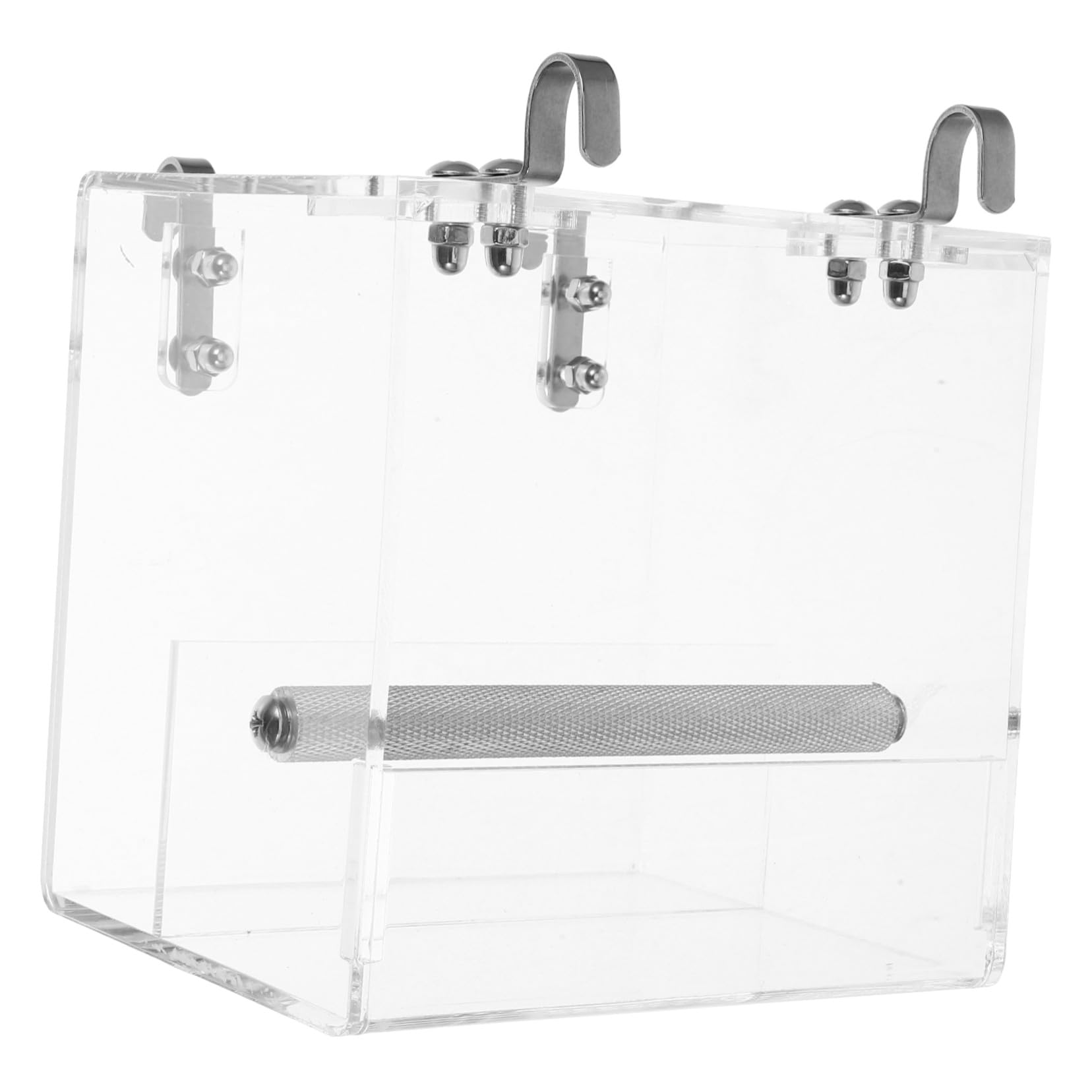 Mangeoire à Oiseaux Automatique en Plastique pour Perroquet et Petits | Bol de Cuvette, Design Suspendu, Installation Facile, Nettoyage Pratique, Usage Cage et Maison
