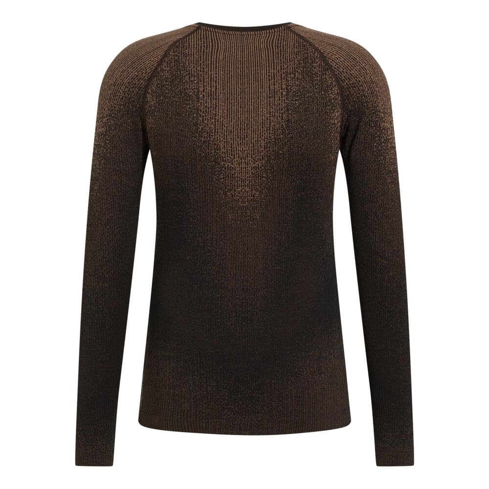 Odlo Herren Performance Warm Blackcomb Crew Neck Longsleeve Laufbekleidung Unterhemd Fudge - Braun M