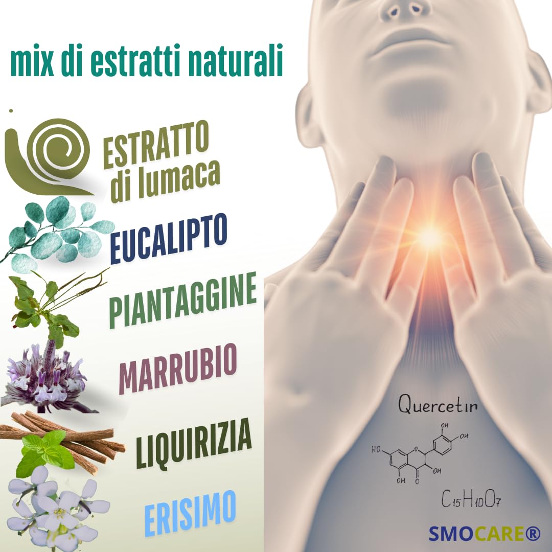 Smocare per tosse cronica 20 compresse masticabili con Quercetina - confezione da 2