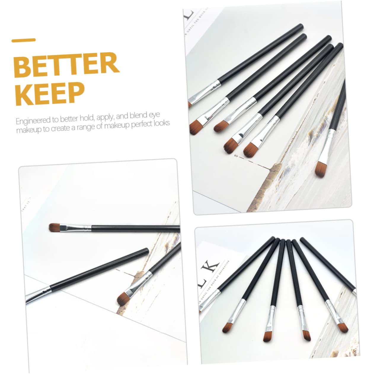 100pezzi Pennello per Ombretto da Donna Strumento per Trucco degli Occhi Cosmetico per Sfumare Realizzato Materiali Resistenti Facile da Portare in Borsa