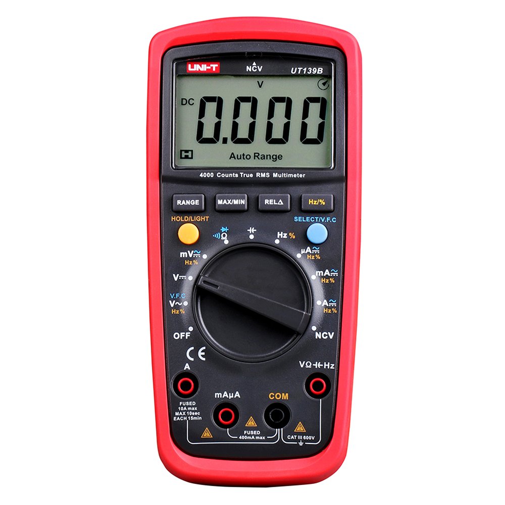 UNI-T UT139B True RMS Multímetro Digital, 600 V AC/DC, 10A