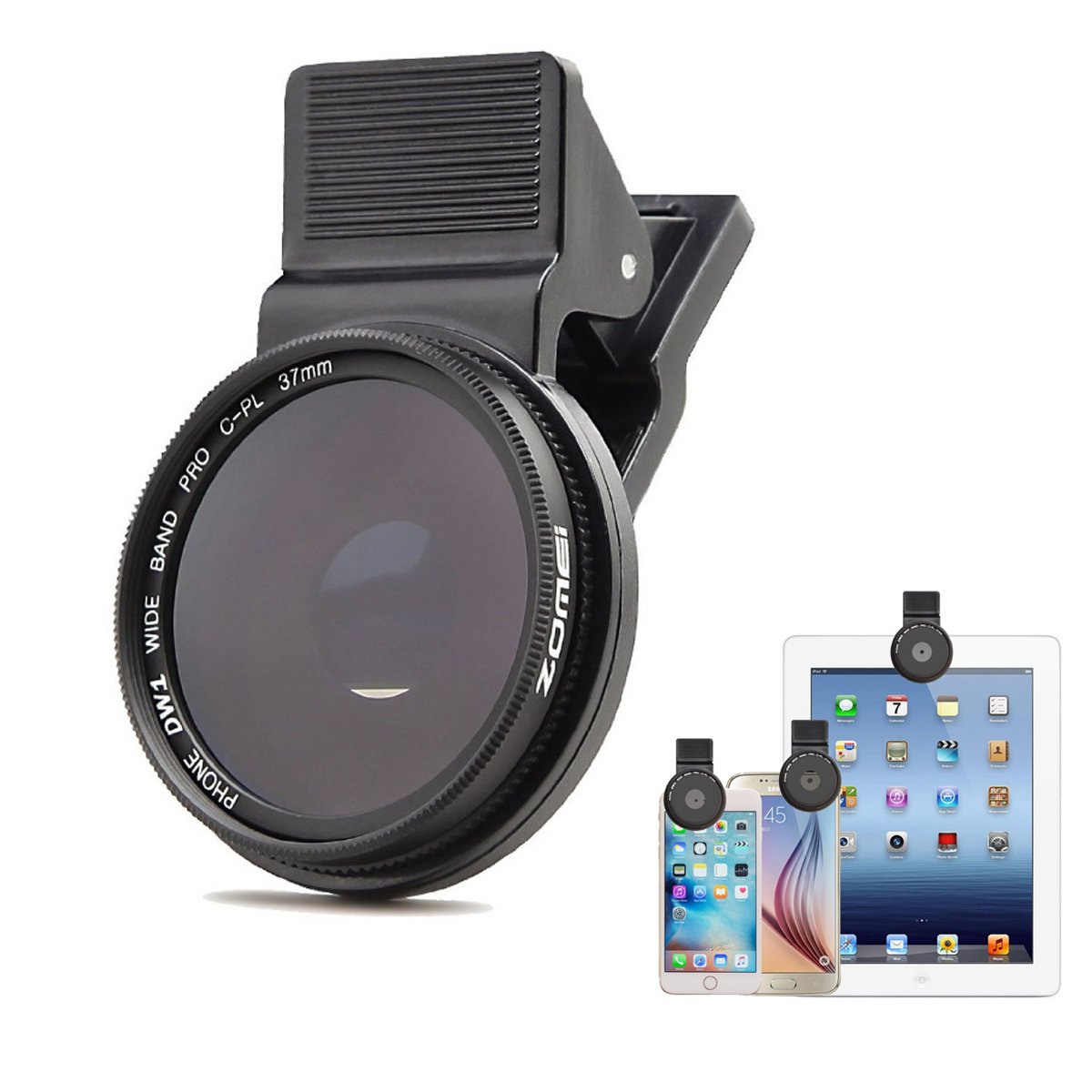 ZoMei Flycoo Professional Circular Polariseur Objectif pour Téléphone Portables CPL Filtre 37mm pour iPhone 6s Plus 7 Samsung Ga