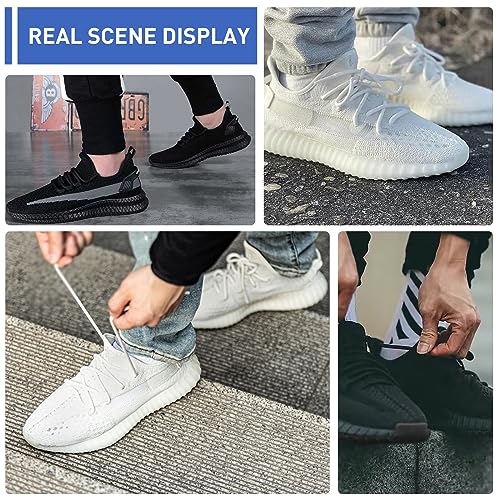 NDTEZUGT 2 Pairs Shoe Laces for Yeezy Boost 350 V1, 350 V2, 380, Black, 36" by NDTEZUGT - Used condition - Image 5