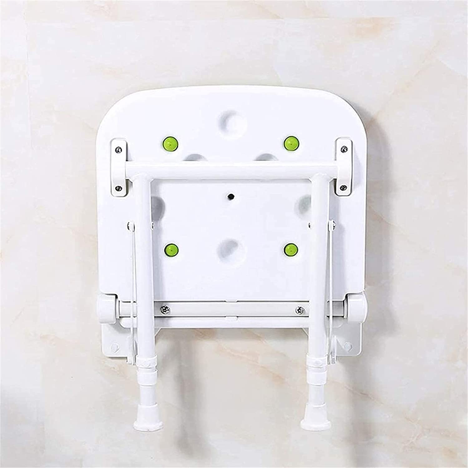 X&Z-XAOY Asiento De Ducha Plegable Montado En La Pared, Taburete De Baño, Banco Impermeable Antideslizante para Discapacitados, Seguridad Ergonómica De Aluminio MAX 300lb (Color : Yellow)
