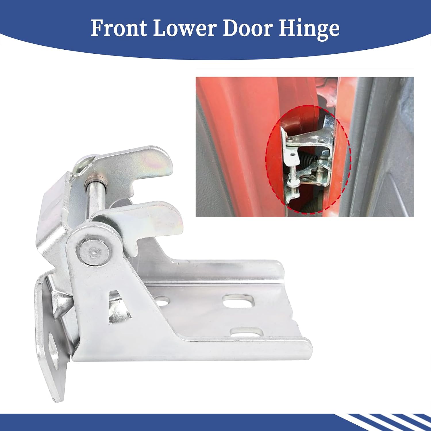 Front Lower Door Hinge Assembly 55275464AC Compatible with Dodge Ram 1500 2500 3500 1996-2002 Left Driver Or Right Passenger Side