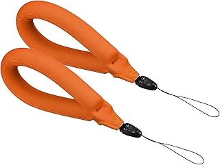 PATIKIL Floating Wrist Straps, 2Pcs 2Pcs Neoprene Waterproof Lightweight 250g Buoyancy Wristband Strap for Underwater Camera Swimming Snorkeling, Orange