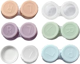 Simple Contact Lens Case Box Hygienic Color Contact Lens Case Outdoor Lightweight Portable Mini Case for Travel and Daily Use (Multicolor)