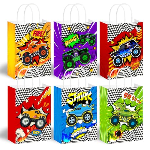 BATYONGOGA 24PCS Car Goodie Bags with Handles 6 Unique Styles