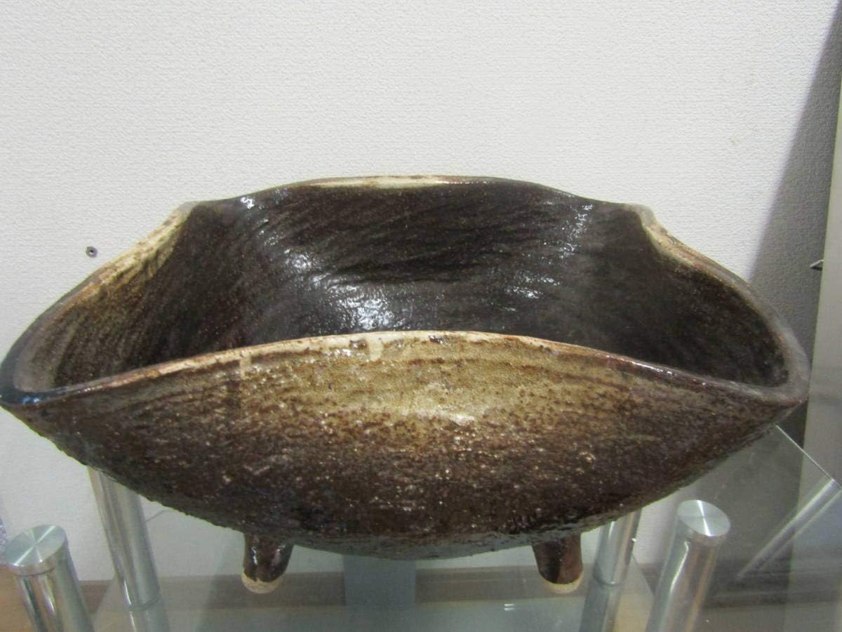 小石原焼 翁明窯 花瓶 海焼 壺 昭和レトロ希少品！ 小石原焼 翁 小石原